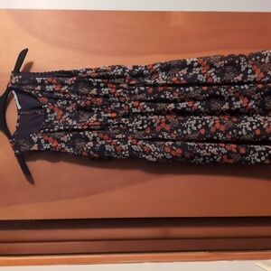 Collective Concepts floral dress. Women's medium. Brown/orange/beige.